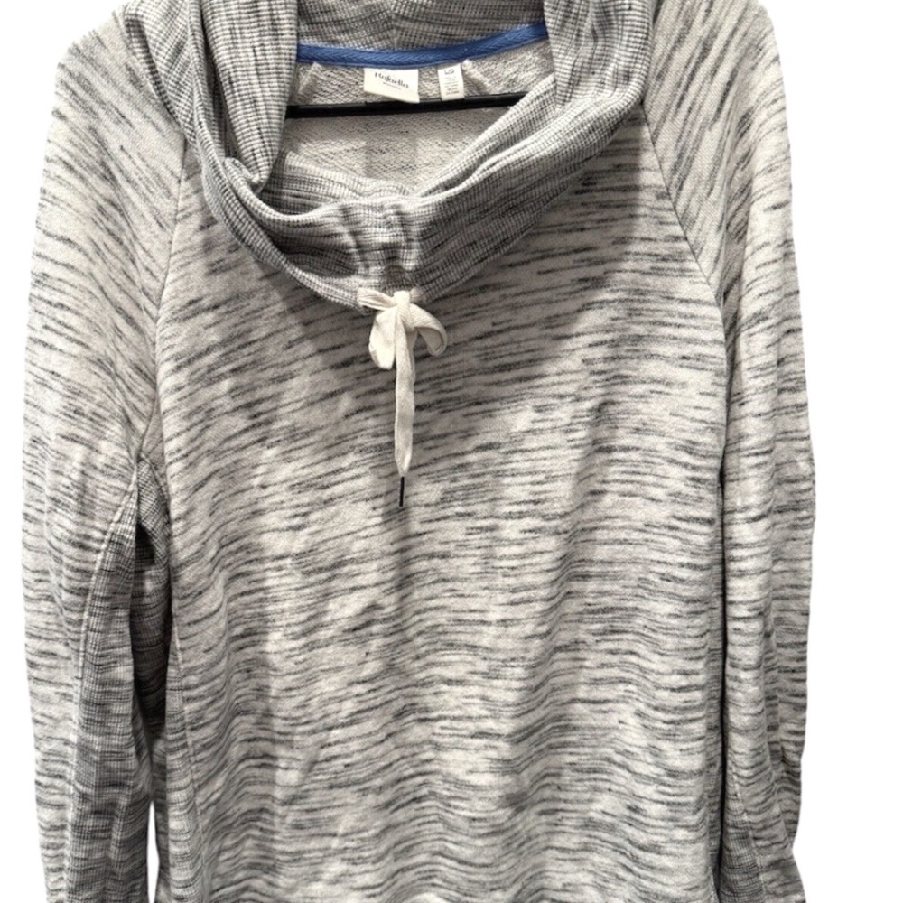 NWOT Rafaella Gray Knit Pullover Sweater Cowl Neck Women’s Size Large L